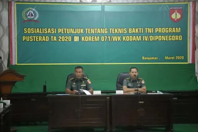 Tim Pusterad Mabes TNI AD, Kunjungi Korem 071/Wijayakusuma Tim Pusterad Mabes TNI AD, Kunjungi Korem 071/Wijayakusuma