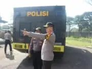Antisipasi Covid 19, Polresta Bandara Soetta Semprotkan Cairan Disinfektan