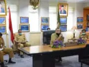 Bupati Gelar Rapat Evaluasi PSBB Covid-19 melalui Video Conference Bupati Gelar Rapat Evaluasi PSBB Covid-19 melalui Video Conference
