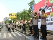 Pandemi Covid-19, Polres Kuningan Bersama Kodim 0615 Launching Bansos 2000 Paket Sembako