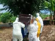 Pasien Status PDP Covid-19 Meninggal, Polisi Bantu Pengamanan dan Pemakaman Pasien Status PDP Covid-19 Meninggal, Polisi Bantu Pengamanan dan Pemakaman