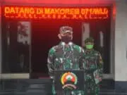 Pastikan Prajurit dan PNS Sehat, Danrem 071/Wijayakusuma Pimpin Apel Bersama