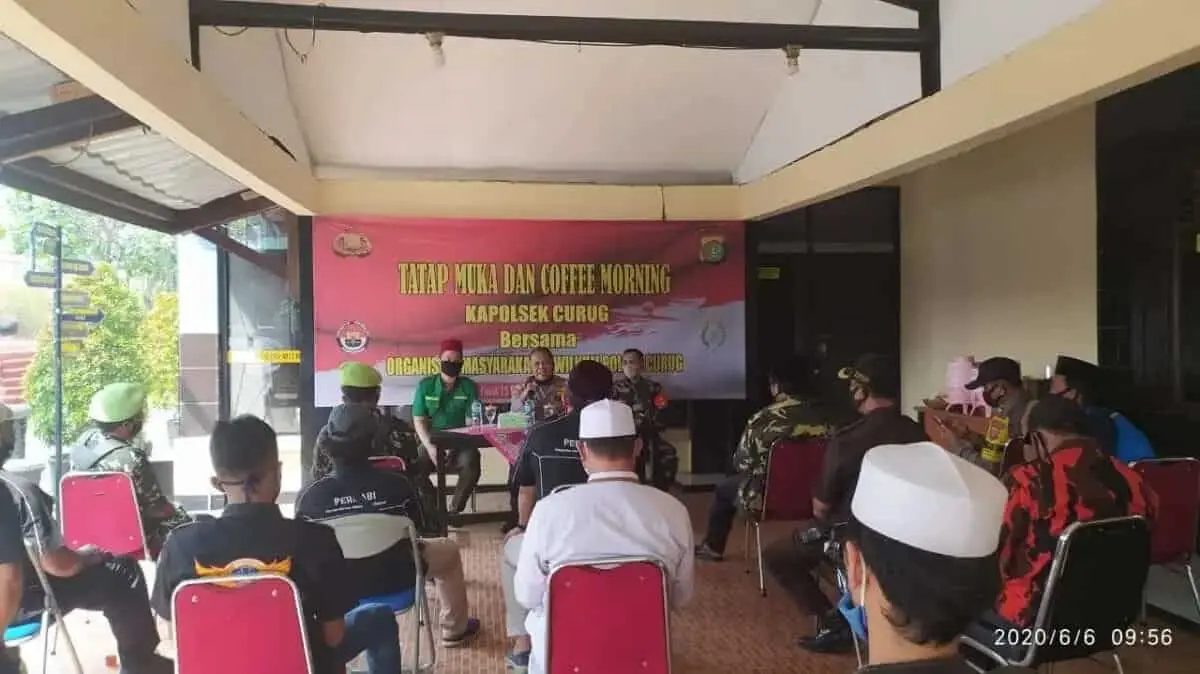 Jaga Kondisifitas Wilayah, Kapolsek Curug Gelar Coffe Morning Bersama Ormas Jaga Kondisifitas Wilayah, Kapolsek Curug Gelar Coffe Morning Bersama Ormas