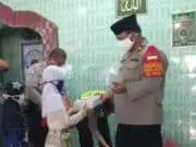 Jelang Hari Bhayangkara Ke-74, Polsek Neglasari Santunan Anak Yatim di Ponpes Manbaul Ulum