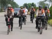 Terapkan Protokol Kesehatan, Kapolresta Tangerang Patroli Sepeda Dari Panongan ke Balaraja