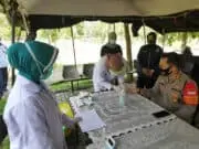 100 Anggota Polresta Tangerang Jalani Rapid Test