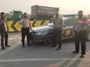 Polsek Cisoka Tingkatkan Patroli Arus Balik di Rest Area Km.45