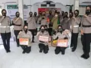 Hari Jadi, Polwan Polresta Tangerang Baksos 1 Ton Beras
