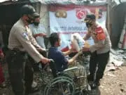 Peringati HUT RI, Polsek Batu Ceper Bagikan Sembako