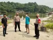 Adaptasi Kebiasaan Baru, Polsek Cisoka Sosialisasi di Danau Biru