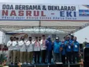 Paslon Nasrul Ulum-Eki Baihaki Gelar Deklarasi di Bojonegara