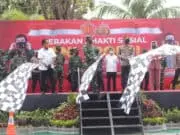 Disiplin Protokol Kesehatan di Palu, Kapolri dan Panglima TNI Lepas Bantuan Sosial