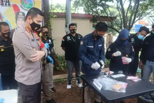 Polresta Bandara Soetta Musnahkan Barang Bukti Narkotika Jenis Sabu