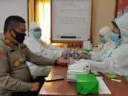 Antisipasi Penyebaran Covid-9, Polsek Cisauk Gelar Rapid Test