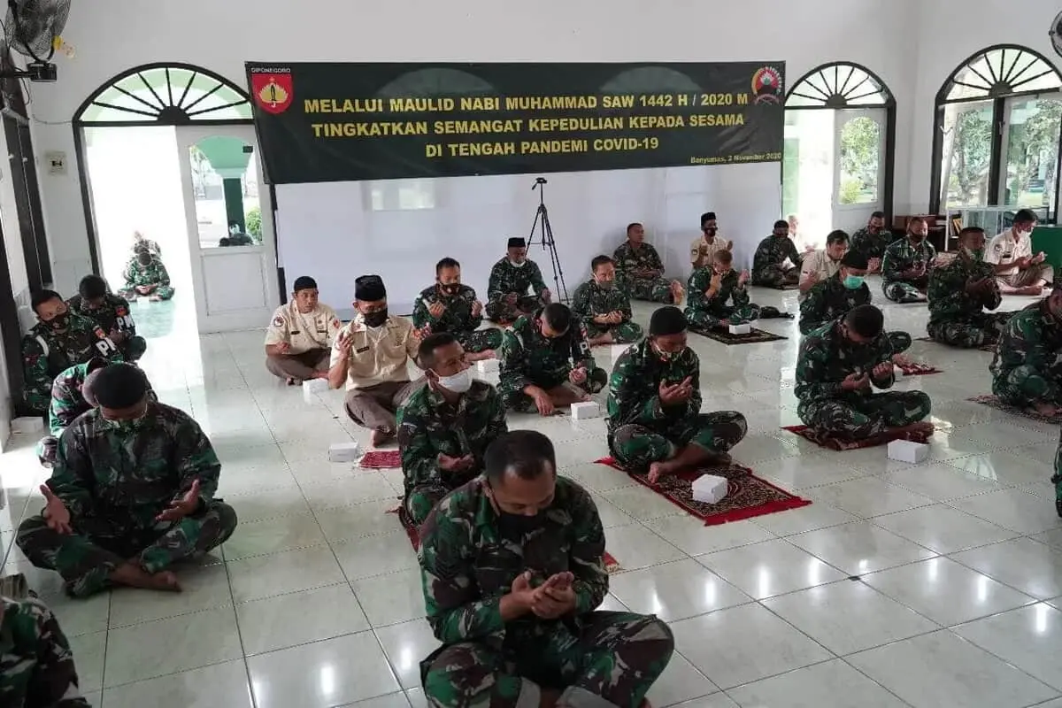 Korem 071/Wijayakusuma Gelar Peringatan Maulid Nabi Muhammad SAW 1442 H/2020 M