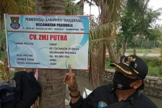 LSM Geram Banten Soroti Proyek Turap Irigasi di Pakuhaji, Kenapa? LSM Geram Banten Soroti Proyek Turap Irigasi di Pakuhaji, Kenapa?