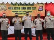 Wakapolda Banten Cek Pos Pengamanan Rest Area Km 45 Polsek Cisoka