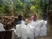 Dinas Bina Marga dan SDA Kabupaten Tangerang, Karungin Lumpur Normalisasi Kali Sabi