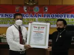 Dirresnarkoba Polda Banten Raih Penghargaan Promoter Reward dari LEMKAPI