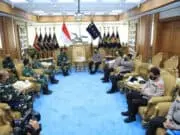 Kunjungi KSAU, Kapolri Harap Sinergitas Dari Atas Hingga Bawah Tegakan Displin Prokes Masyarakat