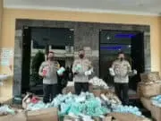 Polda Banten Terima Bantuan 1 juta Masker dari BNPB Nasional