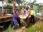 Kapolsek Batu Ceper Berikan Bantuan Pembangunan Musholah Di Kampung Tangguh Jaya Siaga Corona