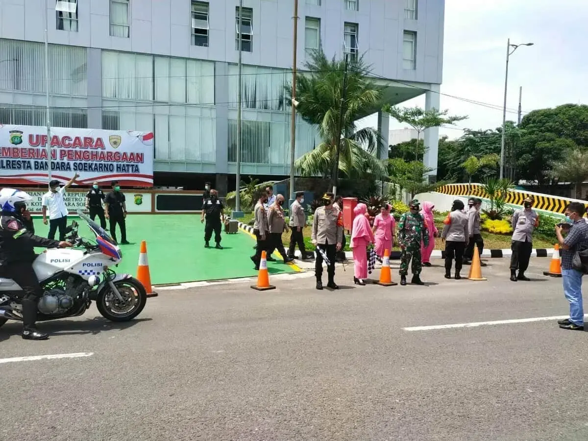 Polresta Bandara Soetta Kirim Bantuan Kemanusiaan Untuk Korban Bencana Alam di Bekasi