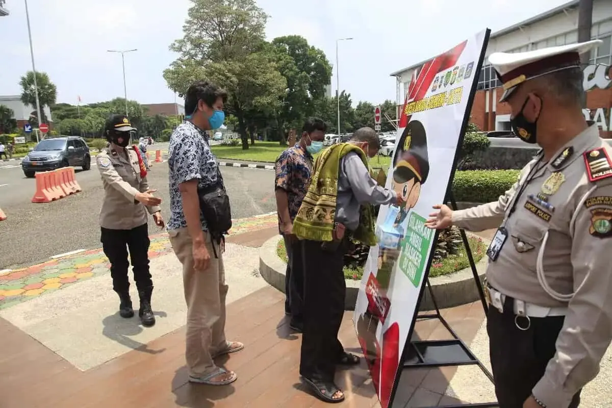 Polresta Bandara Soetta Laksanakan Glorifikasi Gerakan Bandara Soetta Bermasker