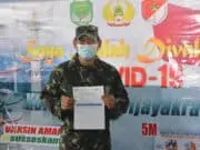 Prajurit Korem 052/ Wkr Terima Vaksinasi Tahap II