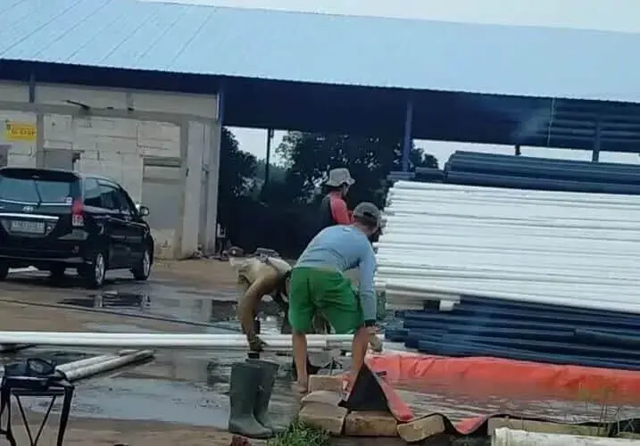 Meski Sudah Distop, Gudang Paralon PT.GPI Masih Beroprasi
