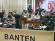 Kapolda beserta Forkopimda Banten, Hadiri Lounching Layanan 110 Secara Virtual Kapolda beserta Forkopimda Banten, Hadiri Lounching Layanan 110 Secara Virtual