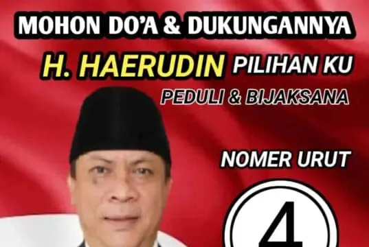 Dapat Nomor 4, H.Haerudin Bersama Masyarakat Siap Majukan Desa Selapajang Dapat Nomor 4, H.Haerudin Bersama Masyarakat Siap Majukan Desa Selapajang