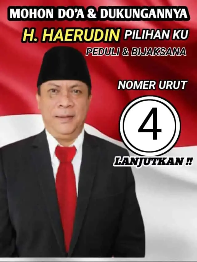 Dapat Nomor 4, H.Haerudin Bersama Masyarakat Siap Majukan Desa Selapajang Dapat Nomor 4, H.Haerudin Bersama Masyarakat Siap Majukan Desa Selapajang