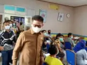 Wakil Ketua DPRD Provinsi Banten Monitoring dan Sosialisasi Vaksinasi di Puskesmas Kedaung Sepatan Timur