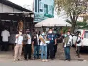 PASEBA Tangerang Utara dan Manajemen Pasar Pelangi Sepatan Bagi-Bagi Masker di Perempatan Cadas PASEBA Tangerang Utara dan Manajemen Pasar Pelangi Sepatan Bagi-Bagi Masker di Perempatan Cadas