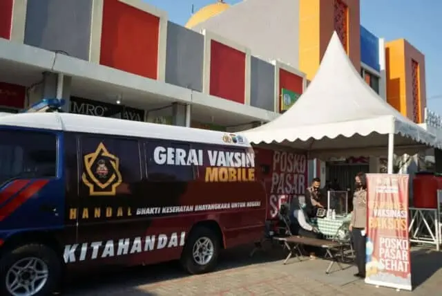Pastikan Perekonomian dan Protkes Berjalan, Kapolri Gelar Posko PPKM di Pasar Pastikan Perekonomian dan Protkes Berjalan, Kapolri Gelar Posko PPKM di Pasar