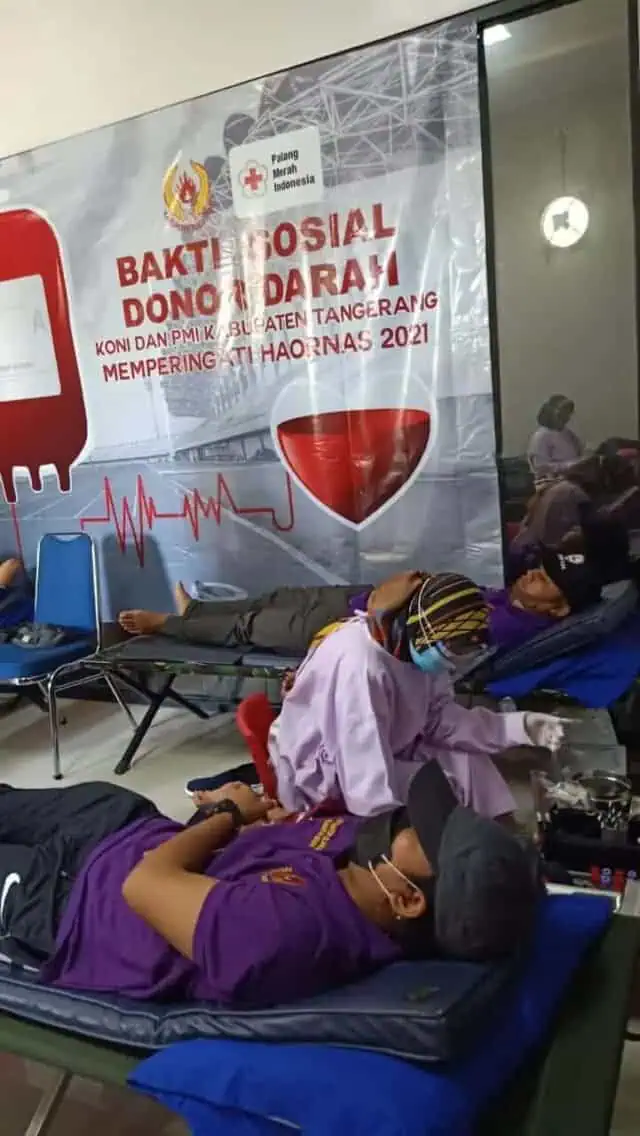 Hari Olahraga Nasional : Koni Kabupaten Tangerang Gelar Donor Darah Hari Olahraga Nasional : Koni Kabupaten Tangerang Gelar Donor Darah
