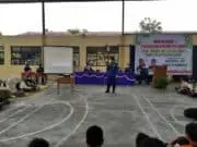 Satpol PP dan Damkar Beri Sosialisasi dan Simulasi Penanggulangan Bencana di SMPN 26 Purworejo Satpol PP dan Damkar Beri Sosialisasi dan Simulasi Penanggulangan Bencana di SMPN 26 Purworejo