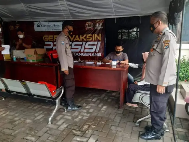 Layani Warga Vaksin, Polsek Panongan Rutin Gelar Vaksinasi Presisi Layani Warga Vaksin, Polsek Panongan Rutin Gelar Vaksinasi Presisi