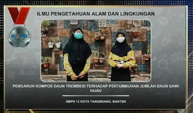 Wow Keren, SMPN 13 Kota Tangerang Raih Medali Perak di Ajang KOPSI 2021 Wow Keren, SMPN 13 Kota Tangerang Raih Medali Perak di Ajang KOPSI 2021