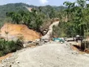 Aparat Gabungan Dampingi BPN Pengukuran Tanah di Desa Wadas Purworejo