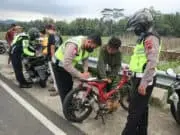 Gelar Balap Liar di Bulan Ramadhan, Ratusan Motor Amankan Jajaran Polda Jateng