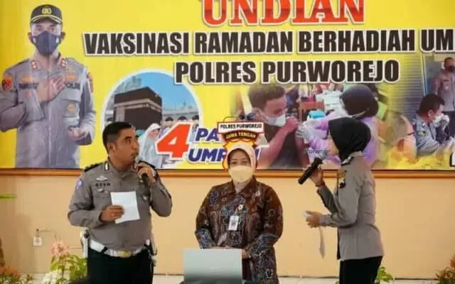 Ini Pemenang Undian 4 Paket Umroh Vaksinasi Ramadhan Polres Purworejo