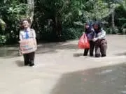 Tim SAR Cintaldo SMK PN-PN2 Purworejo Beri Bantuan Korban Banjir