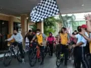HUT Bhayangkara Ke 76, Polres Purworejo Gelar Fun Bike dan Jalan Santai.