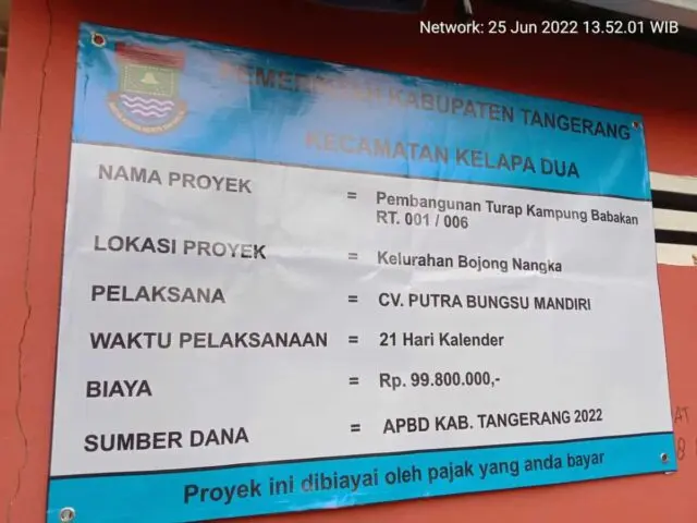 Diduga Kurangi Volume, Proyek Pembangunan Turap di Kampung Babakan RT 001/006 Tak Sesuai RAB Diduga Kurangi Volume, Proyek Pembangunan Turap di Kampung Babakan RT 001/006 Tak Sesuai RAB