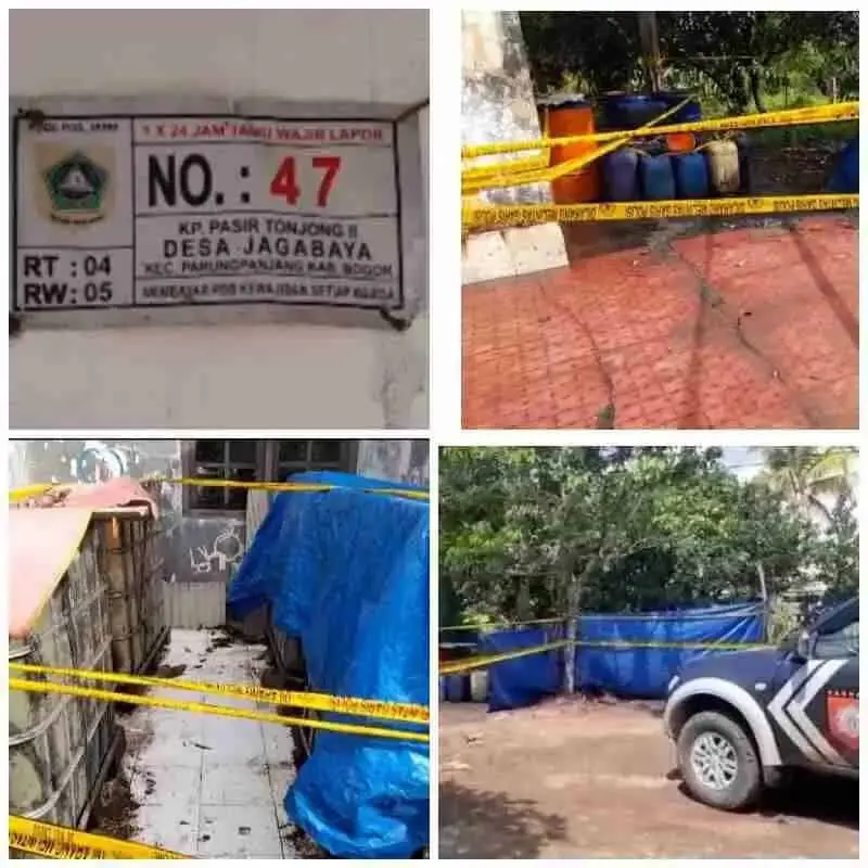 Polisi Gerebek Gudang Penimbunan Solar Ilegal di Parung Panjang Polisi Gerebek Gudang Penimbunan Solar Ilegal di Parung Panjang