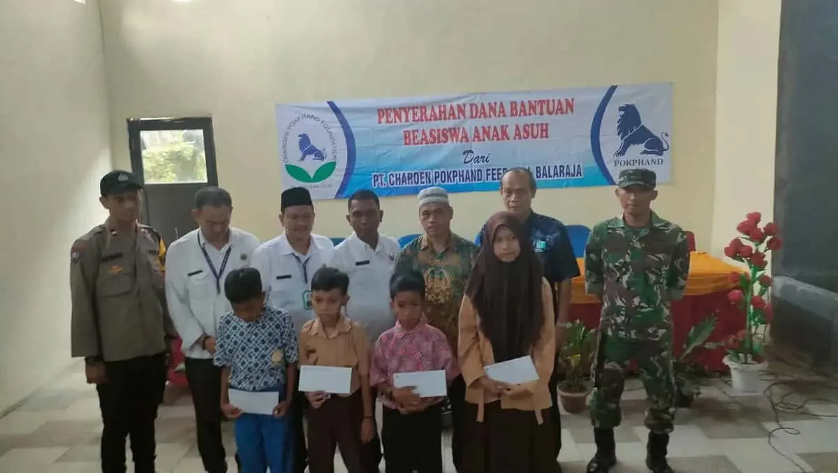 Peduli Pendidikan, PT Charoen Pokphand Balaraja Salurkan Beasiswa Peduli Pendidikan, PT Charoen Pokphand Balaraja Salurkan Beasiswa