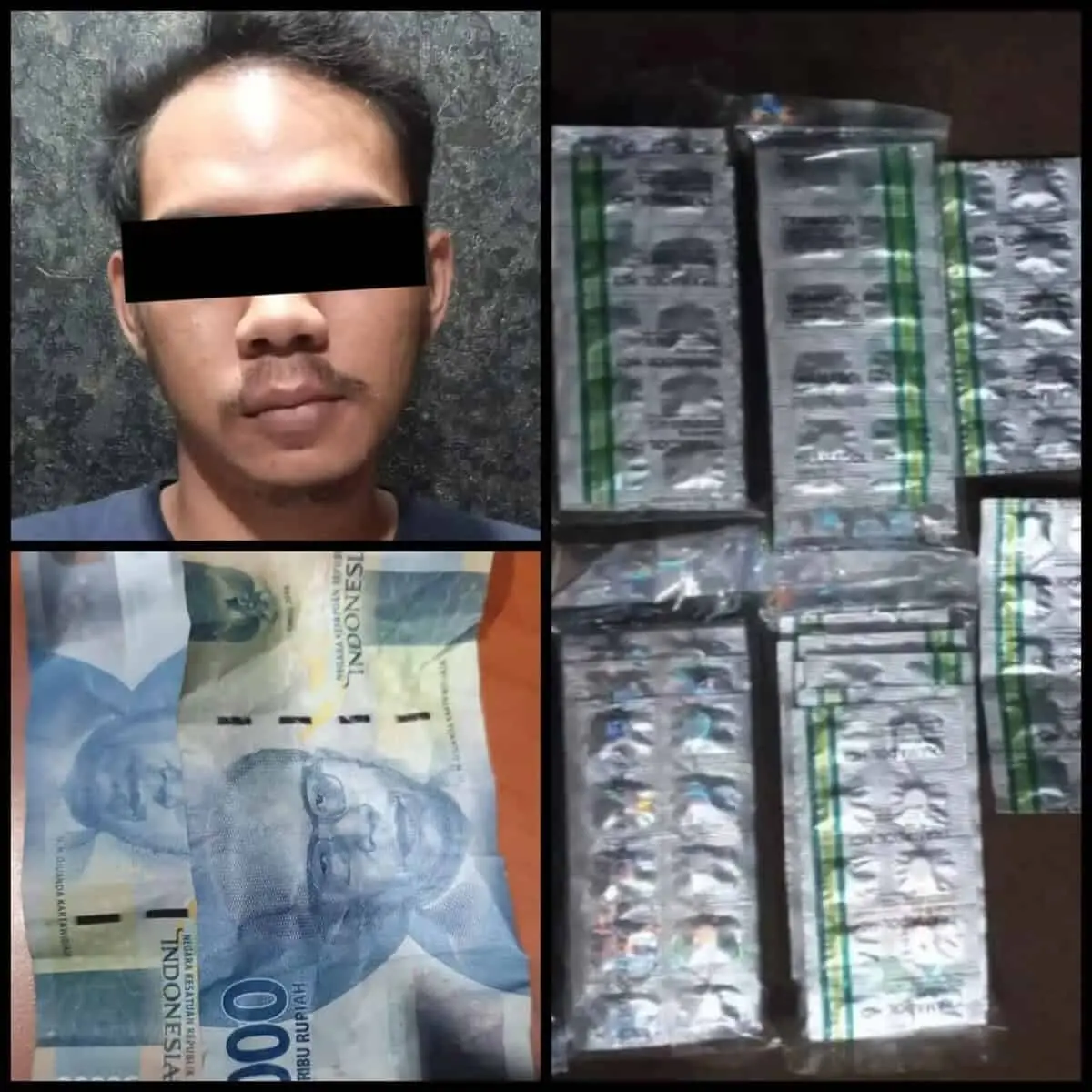 Pelaku Penyalahgunaan Obat Jenis Tramadol  Berhasil di Tangkap Polisi 