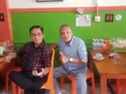 Ketua DPW PAN Jambi Tanya ke Gubernur Jambi Al – Haris Masuk Partai Golkar, Ternyata Ini Katanya……. Ketua DPW PAN Jambi HA Bakri HM (kiri) saat dikonfirmasikan Pelita.co, Selasa )7/2-2023) di Jambi.